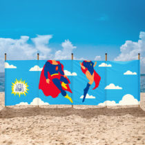 Little Super Heroes Canvas Windbreak