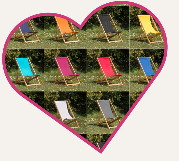 Personalised deckchairs - the perfect wedding gift